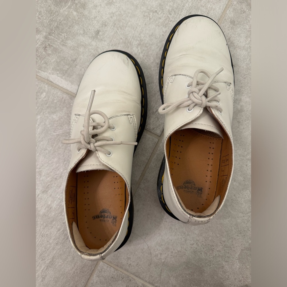 Dr Martens white shoes